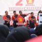 DPD Partai Gerindra Riau menggelar acara jalan sehat dan pesta rakyat dalam rangka memperingati HUT ke-15 Partai Gerindra di Kota Pekanbaru. (Dok. Tim Media Gerindra) 