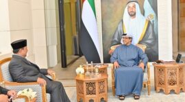 Menteri Pertahanan RI Prabowo Subianto melaksanakan kunjungan ke UEA atas undangan dari Presiden UEA Sheikh Mohamed bin Zayed Al Nahyan. (Dok. Tim Media Prabowo Subianto)