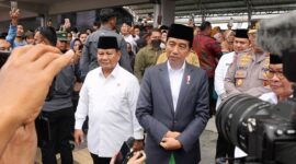 Presiden Joko Widodo bersama Menteri Pertahanan Prabowo Subianto. (Dok. Tim Media Prabowo)