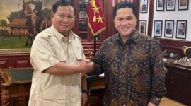 Menteri Pertahanan Prabowo Subianto bersama menteri BUMN Erick Thohir. (Instagram.com/@erickthohir)