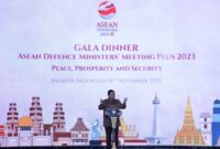 Acara Gala Dinner ASEAN Defence Ministers Meeting Plus 2023 di Hotel Mulia. (Dok. Tim Media Prabowo Subianto)

