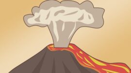 Ilustrasi Gunung Erupsi. (Dok. Kalimantanraya.com/M Rifai Azhari)