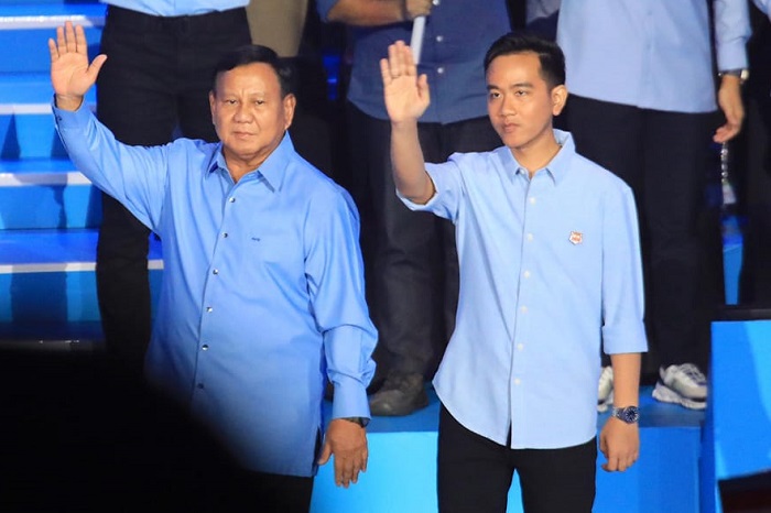Pasangan Calon Presiden, Prabowo Subianto bersama Calon Wakil Presiden, Gibran Rakabuming. (Facebook.com/@Prabowo)
