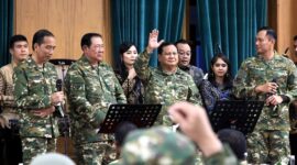 Gala Dinner di Retreat Kepala Daerah di Ruang Makan Nasution, Akademi Militer Magelang, Jawa Tengah. (Dok. Tim Media Prabowo)

